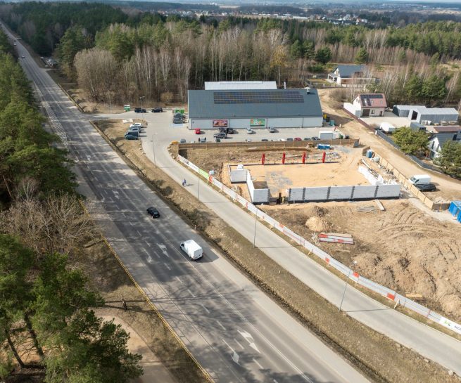 Widok z góry w Ogrodniczkach z drugiej strony